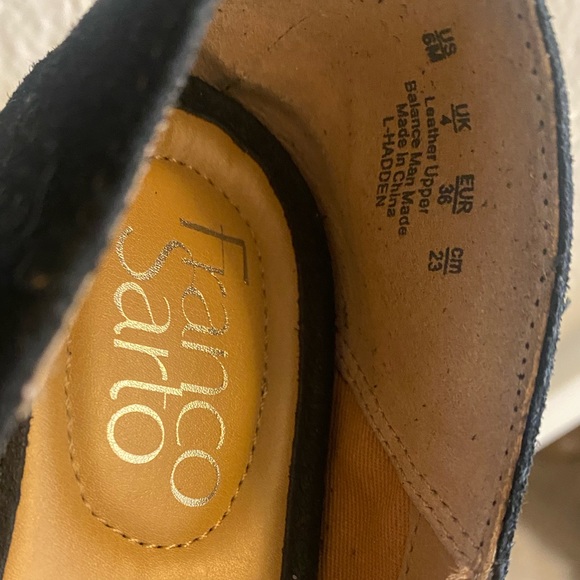 Franco Sarto black Suede Loafers - Picture 2 of 7